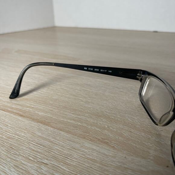 Ray-Ban RB5142 2034 Eyeglasses Black Frames Only 52-17-145 Titanium - Picture 4 of 9